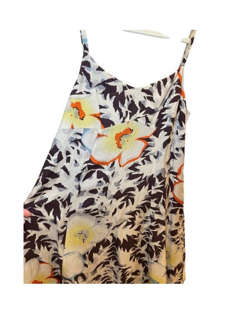 Anthropologie HD in Paris Floral Slip Dress - Cream and Brown